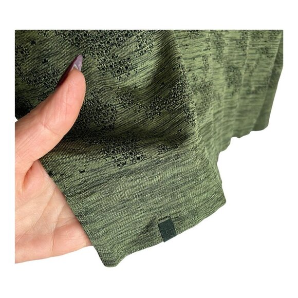 Lululemon Swiftly Breathe Long SleeveDot Scape Rainforest Green / Green Twill-sz - Picture 3 of 7